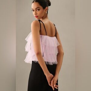 Anthropologie Sunday in Brooklyn Lilac Tiered Camisole